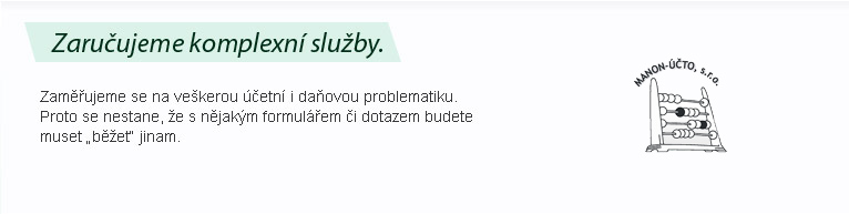 Zaručujeme komplexní služby.